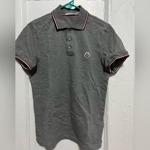 Moncler logo-collar polo shirt